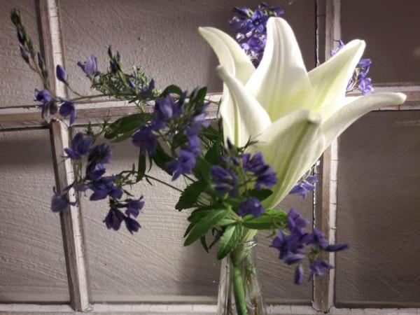 Muistotilaisuuden kukat